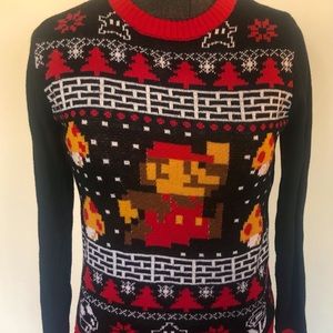 Super Mario Brothers Christmas Holiday sweater size M